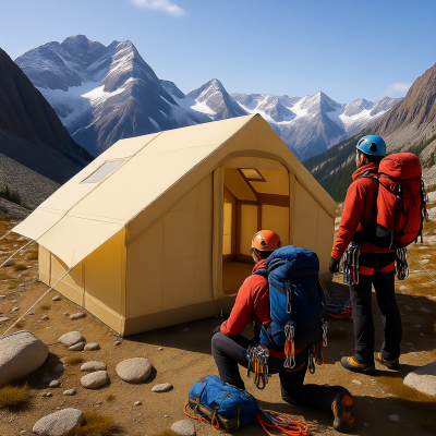 Маленькая надувная палатка